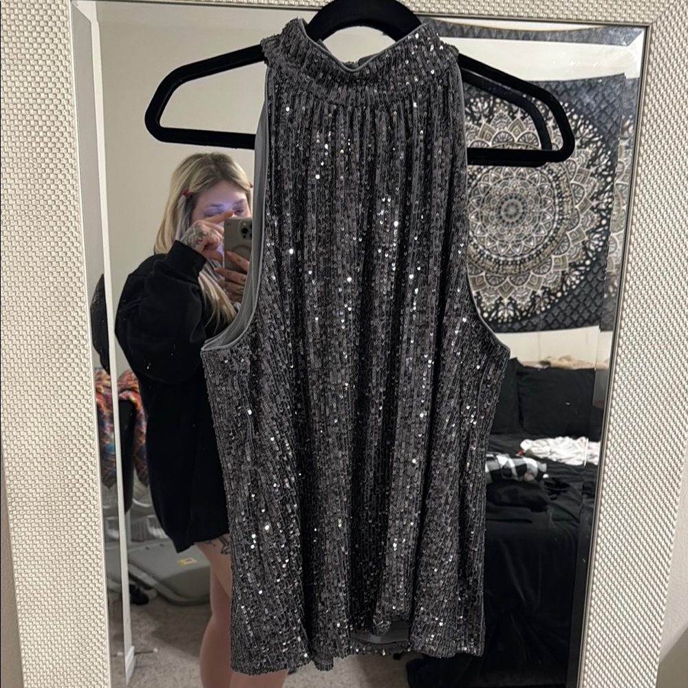 Halogen Sequin Blouse